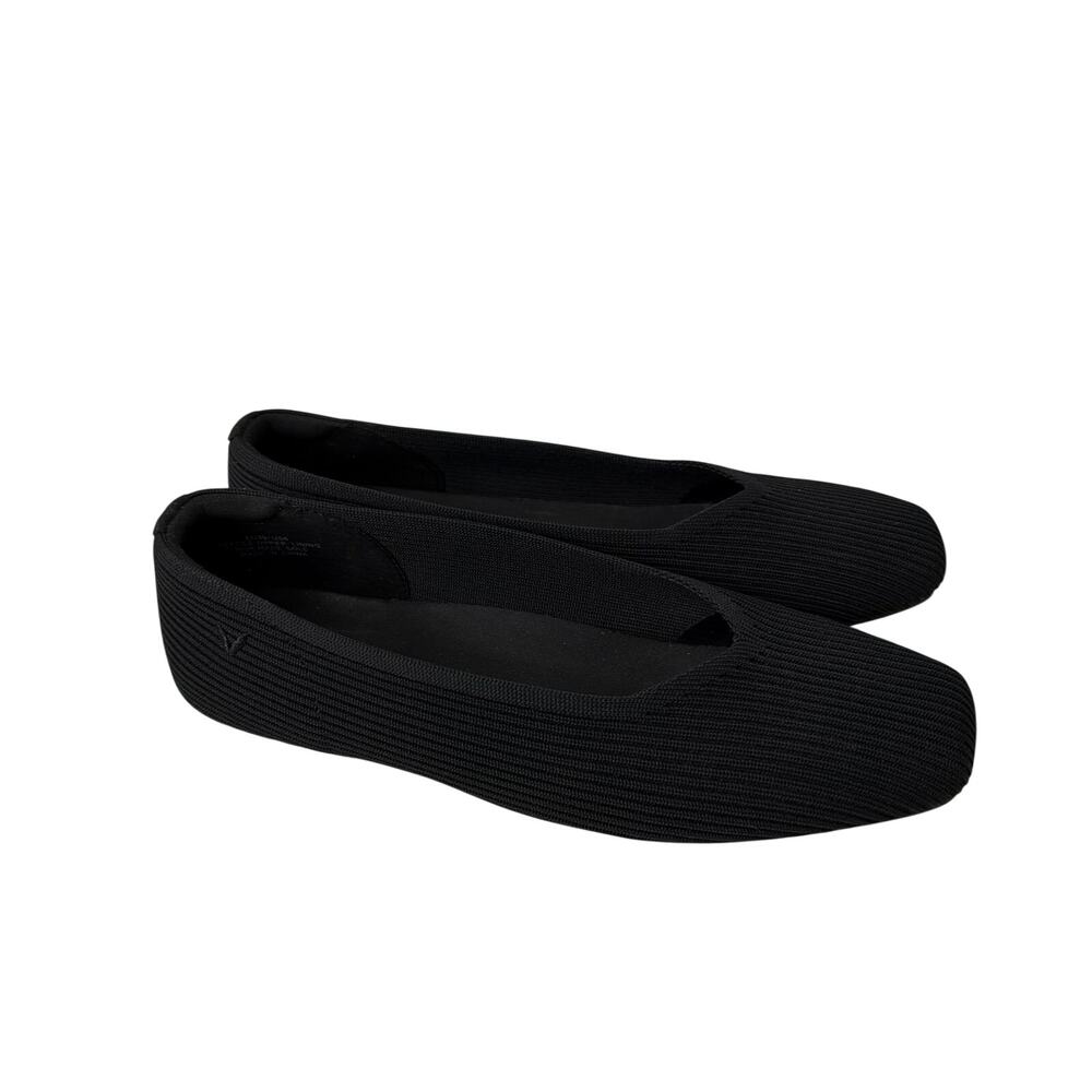 Vivaia Square Toe V-Cut Flats Margot 2.0 Women’s Size 8 Black 39